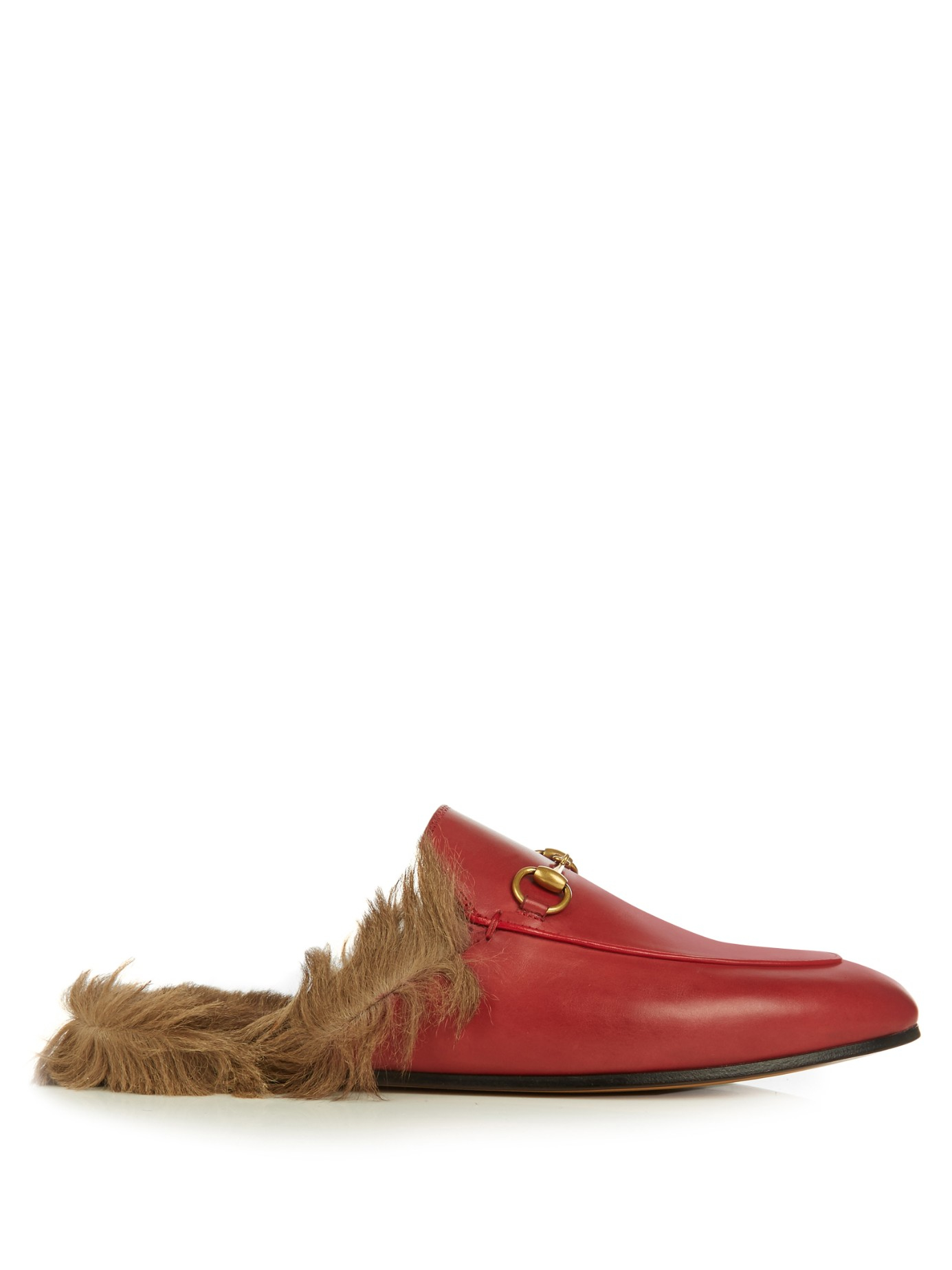 womens red gucci loafers